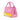 Pink Prada Small Canvas Canapa Desert Motif Patch Satchel