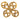 Gold Chanel CC Gold Plated Infinity Brooch