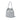 Silver Chanel Small Metallic Chevron Lambskin Stud Wars Drawstring Bucket Bag