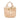 Gold Bottega Veneta Calfskin Intrecciato Grommet Handbag