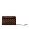 Brown Louis Vuitton Damier Ebene Pochette Saint Louis Clutch Bag - Atelier-lumieresShops Revival