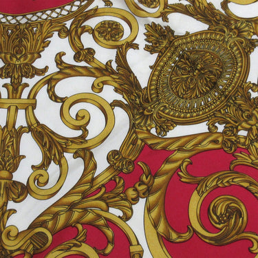Red Hermes Les Tuileries Silk Scarf Scarves - Designer Revival