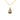Gold Chanel CC Gold Plated Teardrop Pendant Necklace