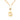 Gold Chanel CC Gold Plated Teardrop Pendant Necklace