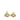 Gold Chanel CC Brass Resin and Faux Pearl Snowflake Push Back Earrings
