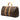Brown Louis Vuitton Monogram Keepall 50 Travel Bag