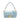 Blue Fendi Zucca Embossed Leather Baguette Satchel
