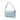 Blue Fendi Zucca Embossed Leather Baguette Satchel