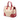 Red Prada Saffiano Trimmed Canvas Canapa Satchel