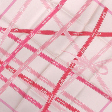 Pink Hermès Bolduc Silk Scarf Scarves