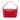 Red Bottega Veneta Nappa Intrecciato Shoulder Bag