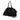 Black Prada Tessuto Python Print Bow Satchel