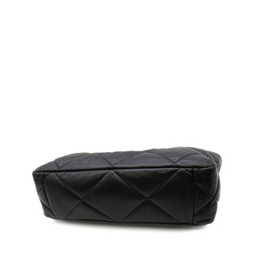 Black Chanel 19 Lambskin Shopping Tote - Designer Revival