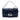 Blue Fendi Large Zucca Embossed Leather Convertible Belt Baguette Satchel