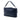 Blue Fendi Large Zucca Embossed Leather Convertible Belt Baguette Satchel