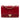 Red Chanel CC Stitched Lambskin Wallet On Chain Crossbody Bag