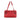 Red Bottega Veneta Intrecciato Triple Zip Shoulder Bag