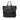 Black Prada Vitello Daino Open Convertible Tote Satchel