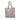 Gray Prada Vitello Daino Side Zip Shopper Tote - Designer Revival