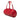 Red Louis Vuitton Epi Soufflot Handbag