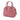 Pink Burberry Small Heritage Grain Check Embossed Orchard Bowling Bag Satchel