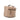 Brown Gucci Mini GG Marmont Round Leather Vanity Bag