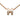 Pink Hermès Rose Gold Enamel Mini Pop H Pendant Necklace