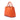 Orange Prada Vitello Daino Open Convertible Tote Satchel