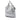Silver Chanel Large Metallic Glazed Calfskin Perforated Rodeo Drive Satchel
