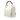 White Dior Leather Ethnic Hobo Handbag