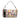 Brown Fendi Chinese Valentines Day Zucca Embroidered Canvas Baguette Satchel