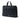 Black Prada Saffiano Cuir Travel Front Zip Pocket Briefcase Business Bag