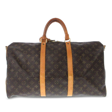 Brown Louis Vuitton Monogram Keepall Bandouliere 50 Travel Bag