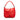 Red Bottega Veneta Intrecciato Trim Handbag