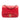 Red Chanel Mini Square Classic Lambskin Pearl Crush Single Flap Crossbody Bag