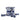 Blue Dior Canvas Embroidered Reve d Infini D Bubble Bucket Bag