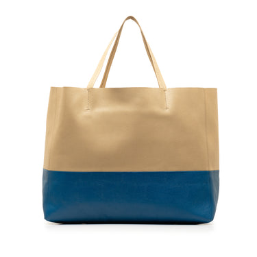 Brown Celine Cabas Horizontal Bicolor Tote Bag