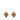 Gold Chanel CC Gold Plated Rhombus Clip On Earrings