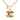Gold Chanel CC Gold Plated Quilted Pendant Necklace