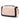 Pink Fendi Bicolor Leather Chain Midi Baguette Shoulder Bag
