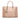 Beige Prada Large Bicolor Saffiano Lux Galleria Double Zip Satchel