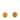 Gold Chanel CC Gold Plated Round Clip On Earrings