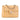Tan Chanel Mini Square Classic Lambskin Single Flap Crossbody Bag - Designer Revival