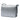 Silver Prada Saffiano Wallet on Strap Crossbody Bag