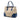 Beige Prada Large Canapa and Saffiano Double Satchel