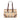 Brown Burberry Haymarket Check Coated Canvas Studded Tote
