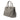 Grey Prada Medium Saffiano Lux Galleria Double Zip Satchel