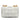 White Bottega Veneta Intrecciato Padded Chain Cassette Satchel - Designer Revival