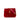 Red Saint Laurent Small Velvet Monogram Matelasse LouLou Shoulder Bag - Designer Revival