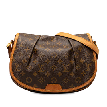 Brown Louis Vuitton Monogram Menilmontant PM Crossbody Bag - Designer Revival